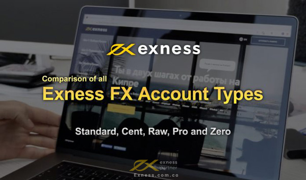 Các loại tài khoản sàn Exness
