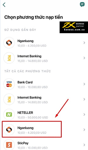 Lựa chọn hình thức nạp tiền phù hợp